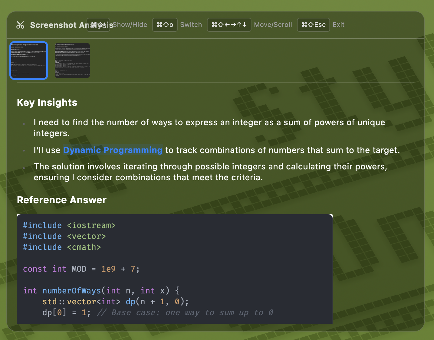 Real-time Code Analysis & Idea Generation - Screenshot 1